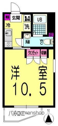 フレイス要町(1K/4階)の間取り写真