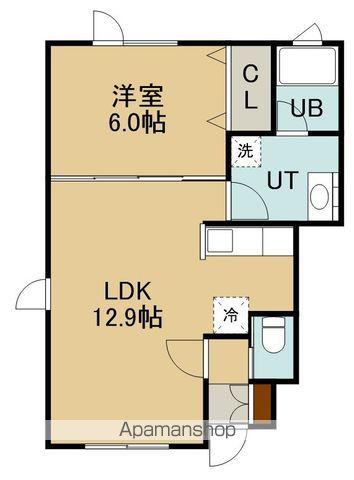 CS TOKURA(1LDK/1階)の間取り写真