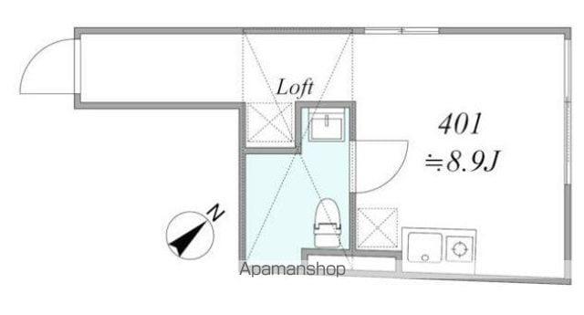 TRIAS MOTOMACHI(ワンルーム/4階)の間取り写真
