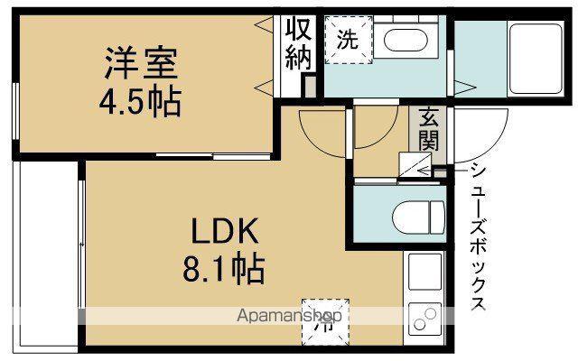 仙波町1丁目計画(1LDK/2階)の間取り写真