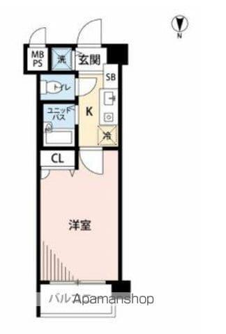 マイナビSTAYミライエ椎名町(1K/4階)の間取り写真