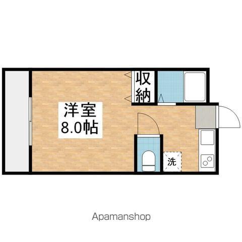 メゾンロディニア(1K/2階)の間取り写真