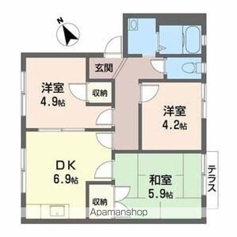 グランファーム(3DK/2階)の間取り写真
