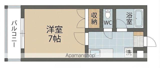 メゾンドール台原(1K/2階)の間取り写真