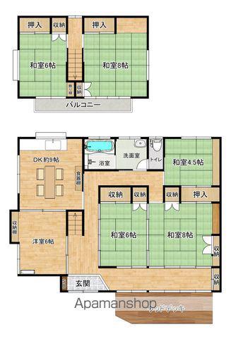 仙石線 石巻駅 徒歩15分 2階建 築51年(6DK)の間取り写真
