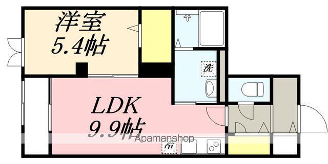 ペルラノアール(1LDK/1階)の間取り写真
