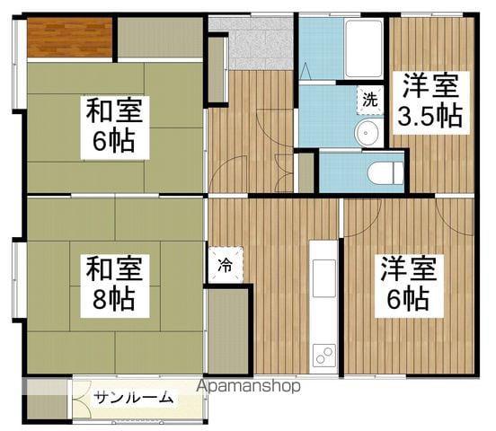 コーポノア(4K/2階)の間取り写真