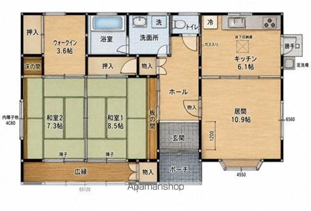 東北新幹線 古川駅 徒歩23分 2階建 築28年(2LDK)の間取り写真