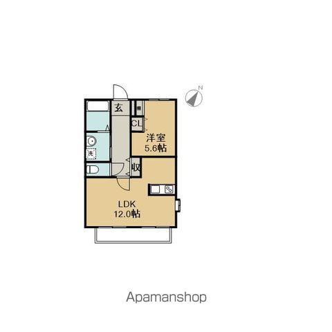 サンFRIEND'S 昭栄(1LDK/1階)の間取り写真
