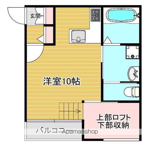 LARGO(ワンルーム/1階)の間取り写真