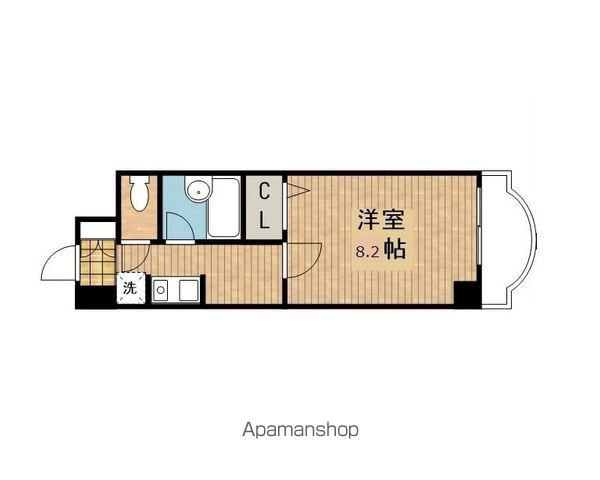 マンションMIO A棟(1K/2階)の間取り写真