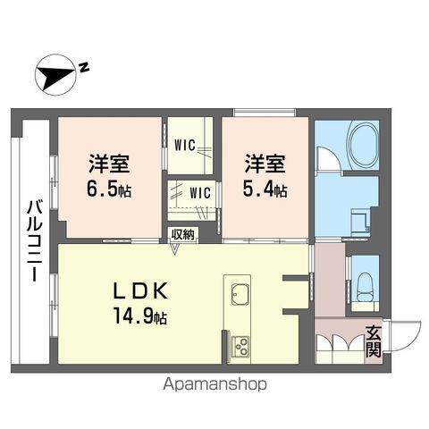 ソフィーガーデン(2LDK/3階)の間取り写真