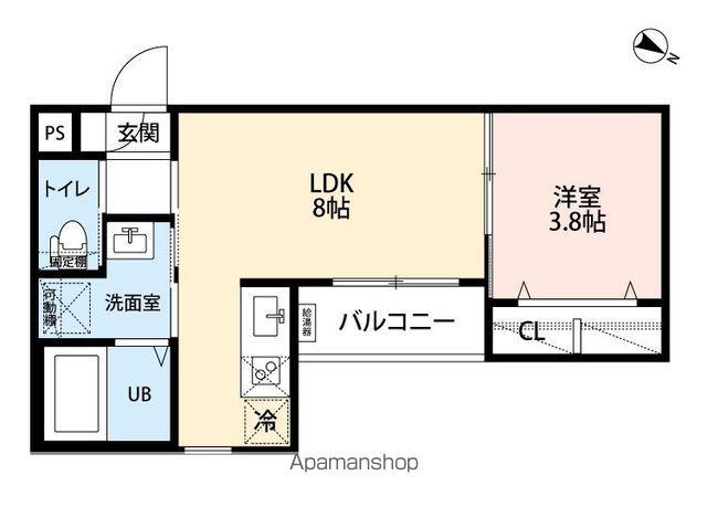 ROBOT HOME 望が丘Ⅱ(1LDK/1階)の間取り写真
