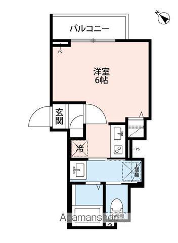 ルナネスト津田沼(1K/2階)の間取り写真