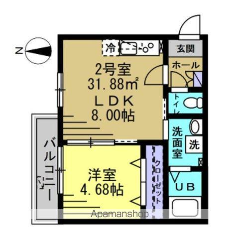 ルーブル南流山(1LDK/3階)の間取り写真