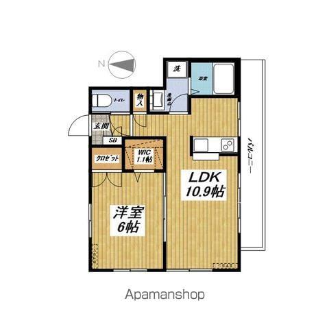 メゾンショコラ(1LDK/2階)の間取り写真