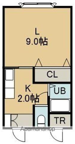 クレール港町(1K/1階)の間取り写真