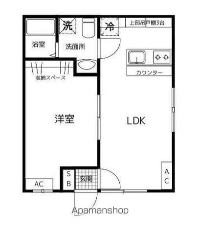 ステートPLUS(1LDK/1階)の間取り写真