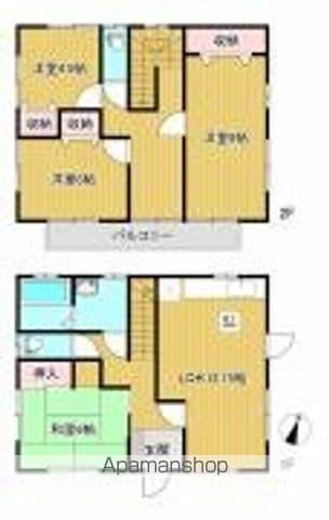 鹿島線 鹿島サッカースタジアム駅 徒歩30分 2階建 築24年(4SLDK)の間取り写真