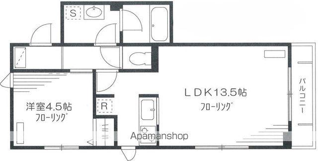 サンライズヒルズ(1LDK/3階)の間取り写真