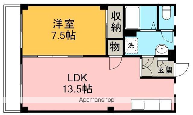 メゾンイシダ(1LDK/1階)の間取り写真