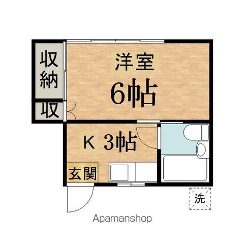 萩原アパート(1K/2階)の間取り写真