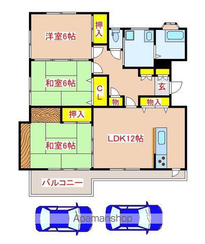 日豊本線 隼人駅 徒歩32分 1階建 築34年(3LDK)の間取り写真
