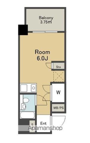 スカイコート鶯谷(ワンルーム/3階)の間取り写真
