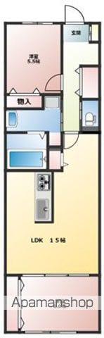 ボヌールメゾンC(2LDK/2階)の間取り写真