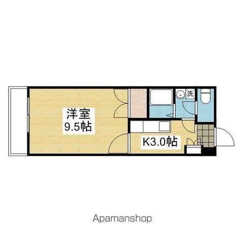 ロイヤルコートⅡ(1K/6階)の間取り写真