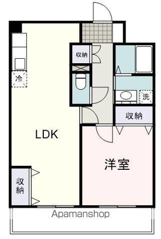 静岡スカイタウン(1LDK/7階)の間取り写真