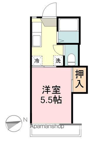 タイガーレジデンス(1K/2階)の間取り写真