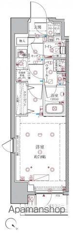 クレイシア月島(1K/5階)の間取り写真