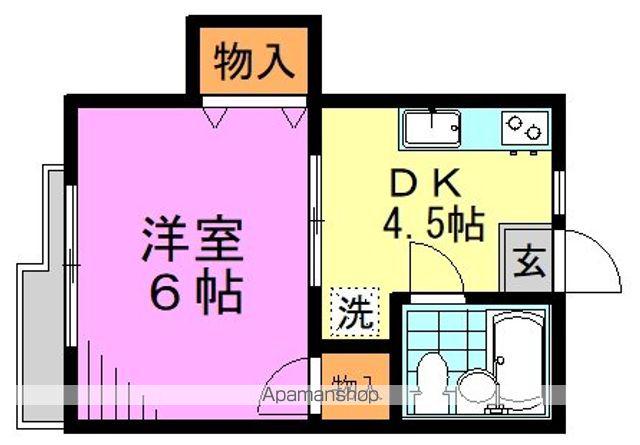 温清 ビレジ(1DK/2階)の間取り写真