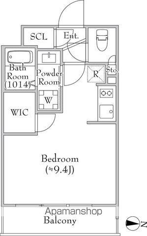 レクシード目白(ワンルーム/4階)の間取り写真