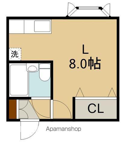 ファイブスター(1K/2階)の間取り写真