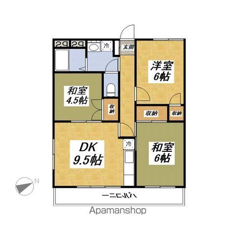 メゾン・ド・ゼフィール(3LDK/1階)の間取り写真