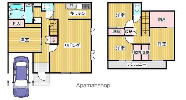 鹿児島本線 福工大前駅 徒歩17分 2階建 築29年(4SLDK)の間取り写真