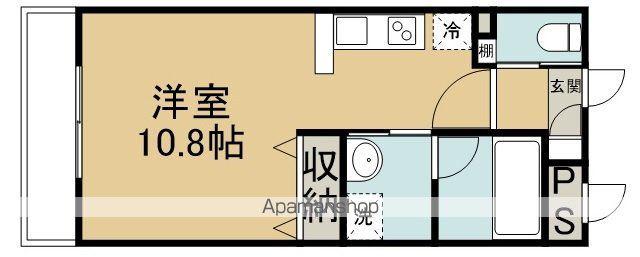 ラフォンテ(ワンルーム/2階)の間取り写真