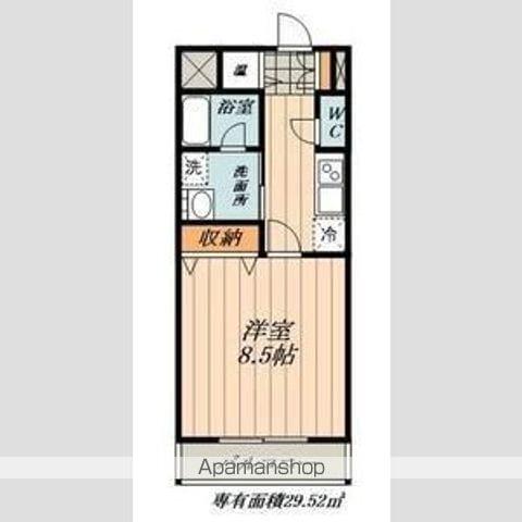 CASTLE HILLS 柳ケ瀬(1K/5階)の間取り写真