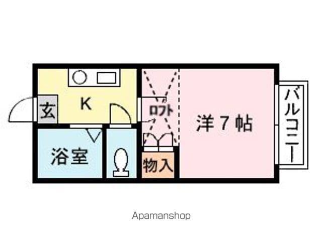 クォリティ青葉(1K/1階)の間取り写真