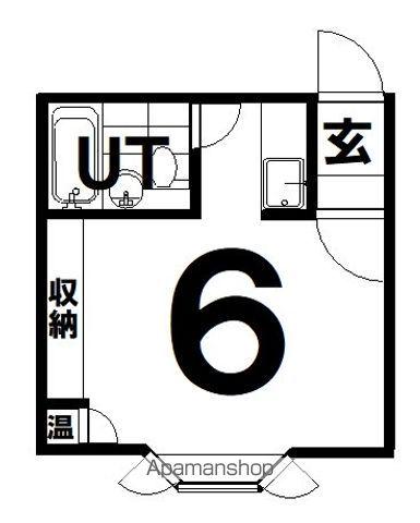 グリーンヒル(ワンルーム/2階)の間取り写真