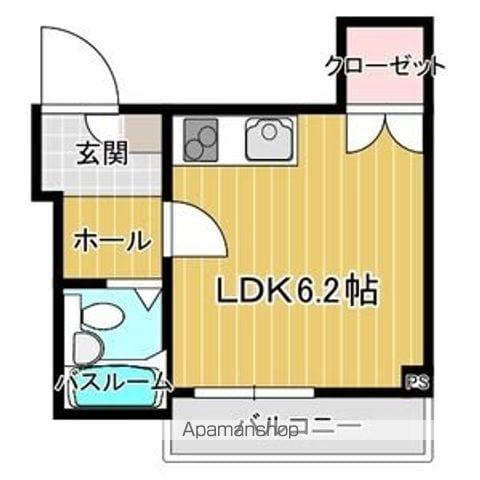 MERIDIAN KIMACHI-DORI(ワンルーム/2階)の間取り写真