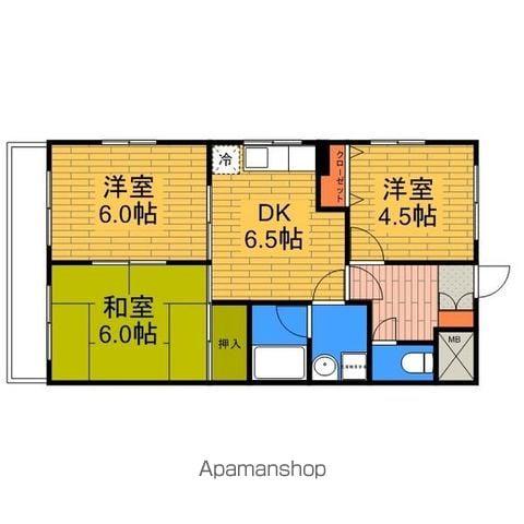 ハイライフ大曽根(3DK/5階)の間取り写真