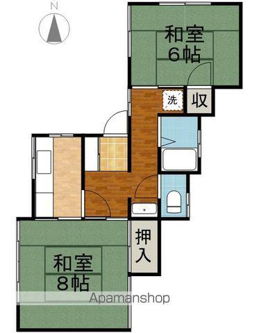 滝沢アパート(2K/1階)の間取り写真