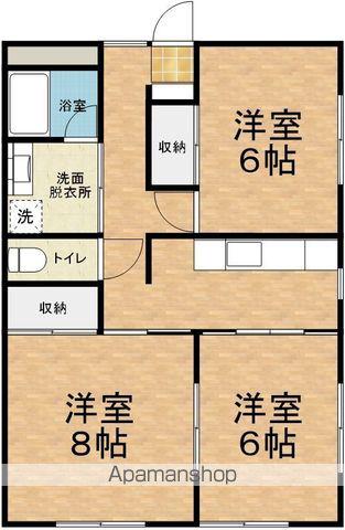 クレール新村(3K/2階)の間取り写真