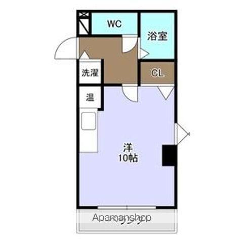 プロクシースクエア上野(ワンルーム/4階)の間取り写真