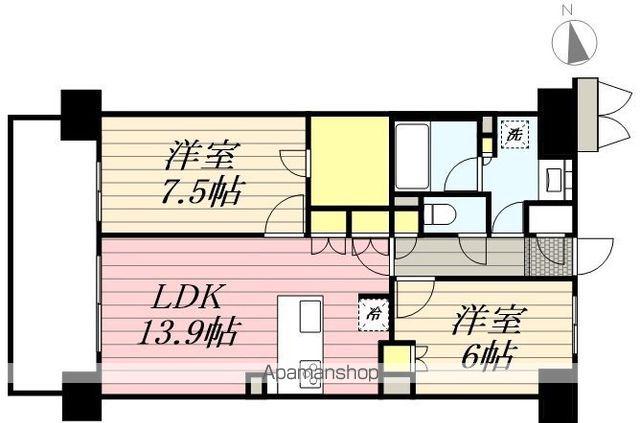 ROYALPARKS船橋(2LDK/11階)の間取り写真