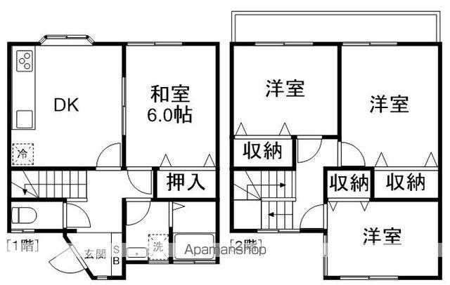 リナーハイツ(4DK)の間取り写真