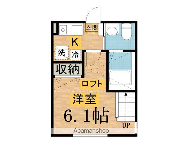 クレール北八王子(1K/2階)の間取り写真